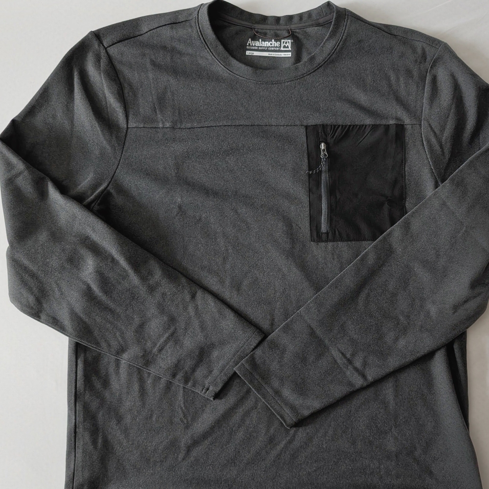 Avalanche Men's Gray Long Sleeve Shirt